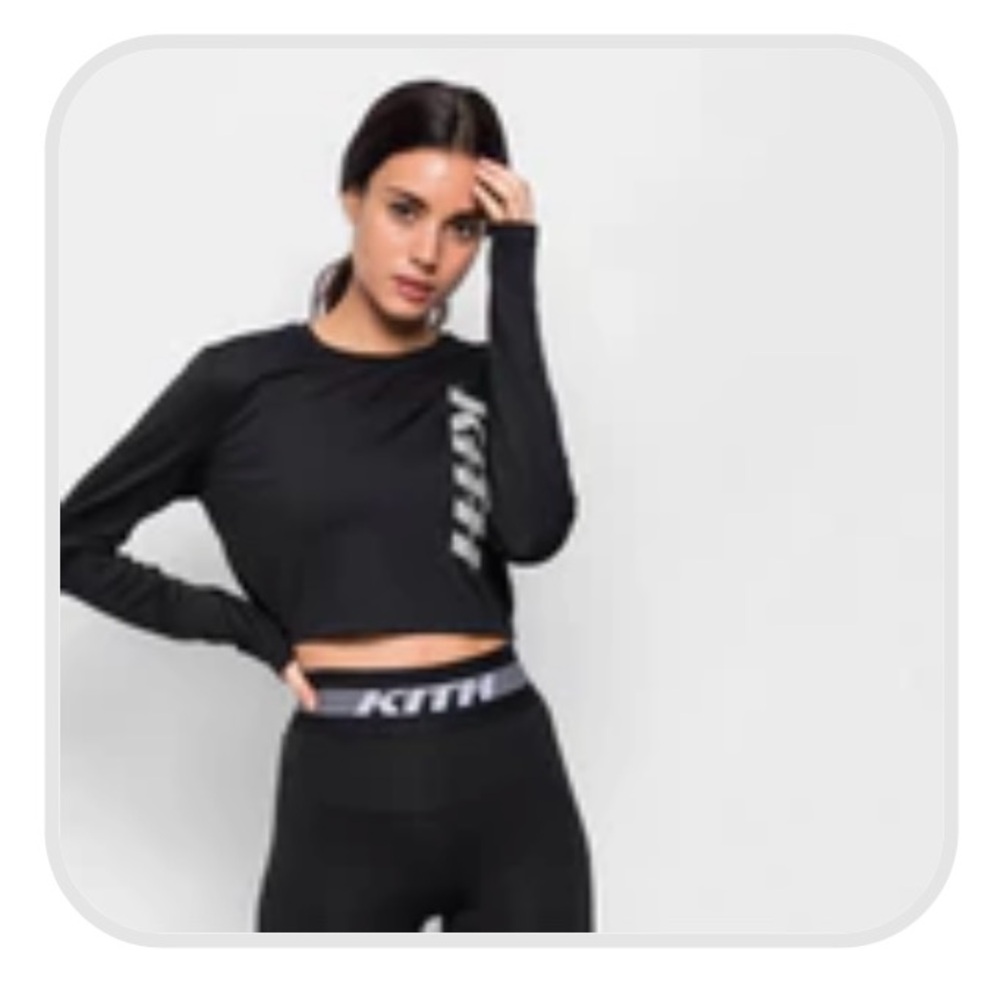 KITH Sport Long Sleeved Cropped Active Tee - M - circa 2018
